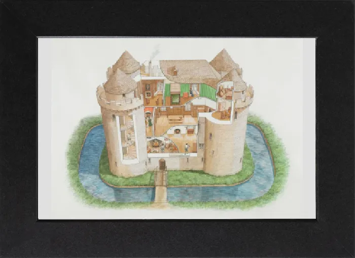 Gerahmter Druck : Noweney Schloss N061017 Gerahmter Druck : Noweney Schloss N061017