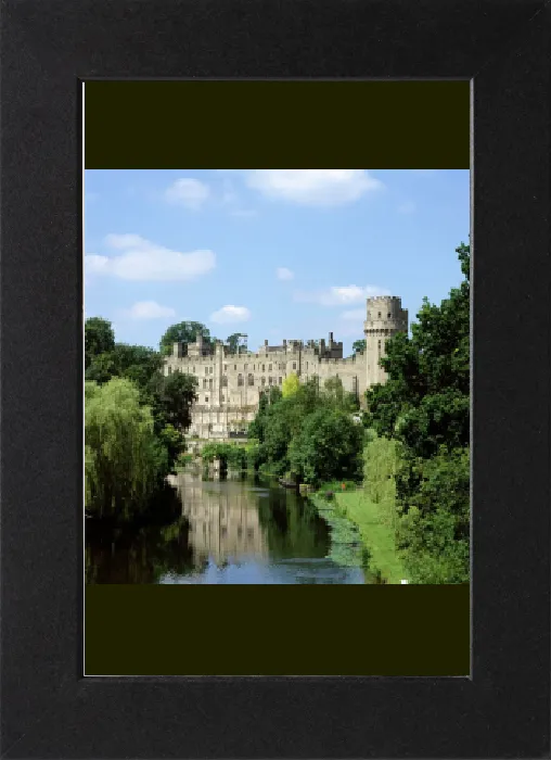 Gerahmter Druck : Warwicker Schloss 49151