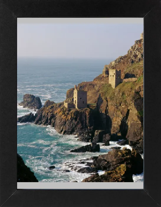 Gerahmter Druck : Bergwerk Botallack Mine K021793 Gerahmter Druck : Bergwerk Botallack Mine K021793