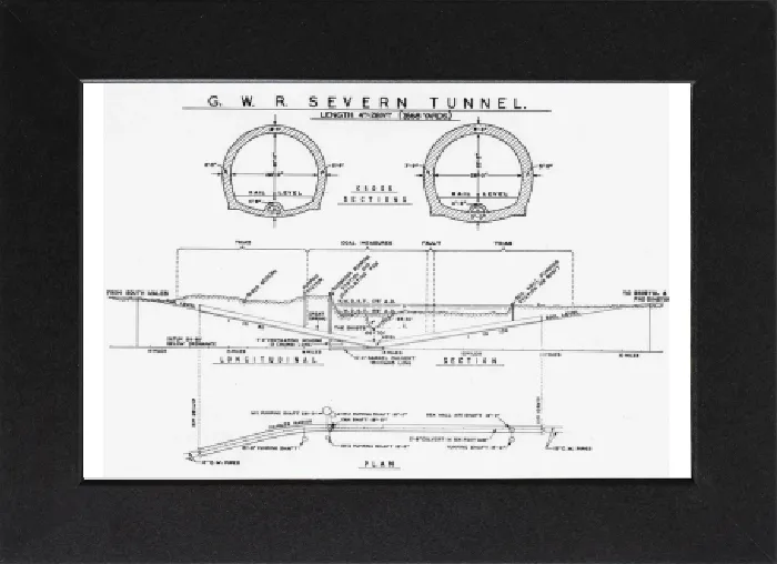 Gerahmter Druck : Andere Brücken, Eisenbahnbrücken und Tunneln Gerahmter Druck : Andere Brücken, Eisenbahnbrücken und Tunneln