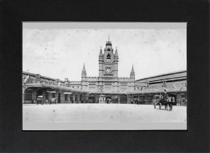 Gerahmter Druck : Die Bristoler Bahnhofstelle Temple Meads um die Jahrhundertwende 1900 Gerahmter Druck : Die Bristoler Bahnhofstelle Temple Meads um die Jahrhundertwende 1900