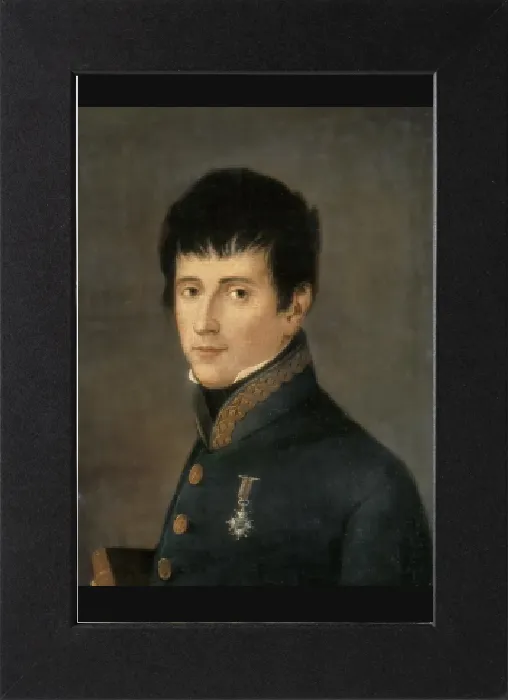 Gerahmter Druck : Riego, Rafael de (1785-1823). Spanischer Liberaler Militär Gerahmter Druck : Riego, Rafael de (1785-1823). Spanischer Liberaler Militär