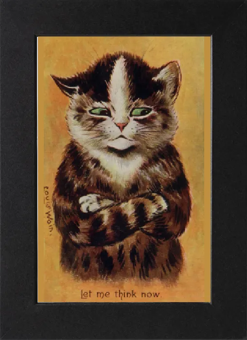 Gerahmter Druck : Löwenzahn Katze Gerahmter Druck : Löwenzahn Katze