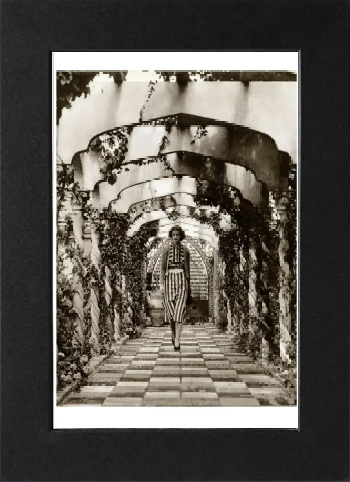 Gerahmter Druck : Dachgarten von Derry and Toms, Kensington.
