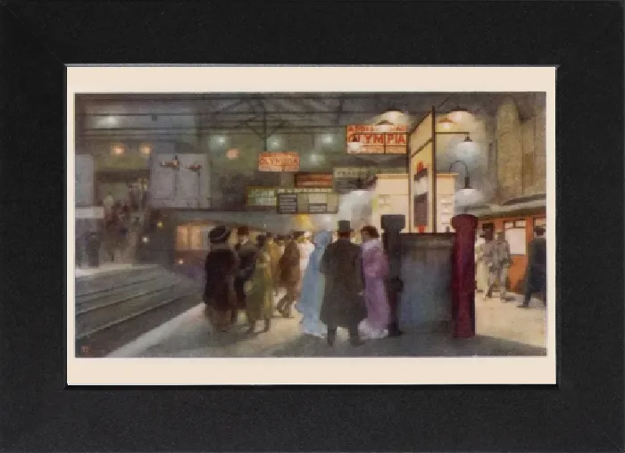 Gerahmter Druck : Untergrundstation Earl's Court