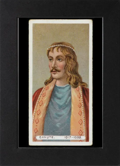 Gerahmter Druck : König Knut / Canute / Cid Gerahmter Druck : König Knut / Canute / Cid