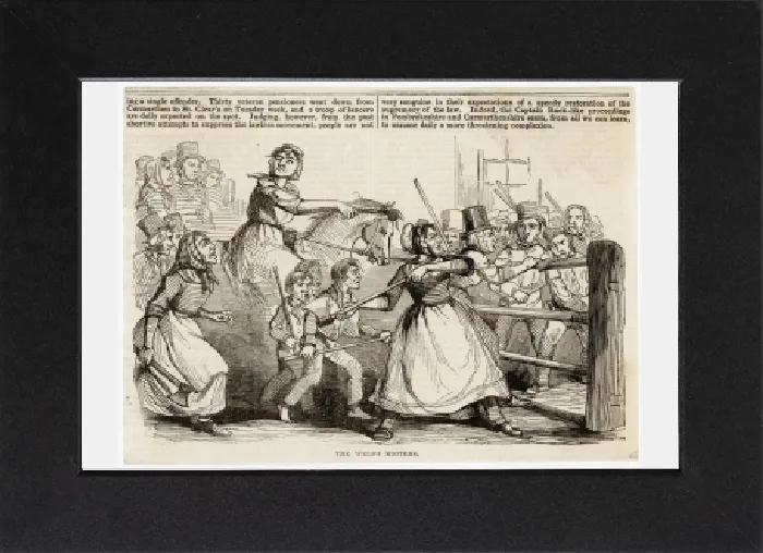 Gerahmter Druck : Rebecca-Aufstände / 1843 Gerahmter Druck : Rebecca-Aufstände / 1843