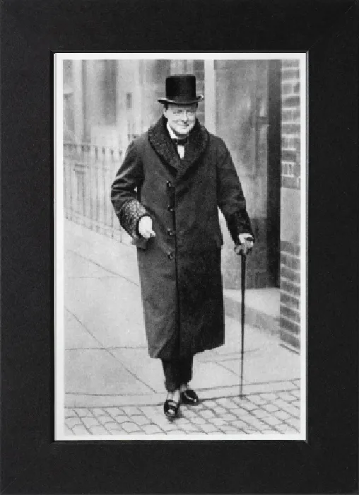 Gerahmter Druck : Winston Churchill lächelt, 1918-1965 Gerahmter Druck : Winston Churchill lächelt, 1918-1965