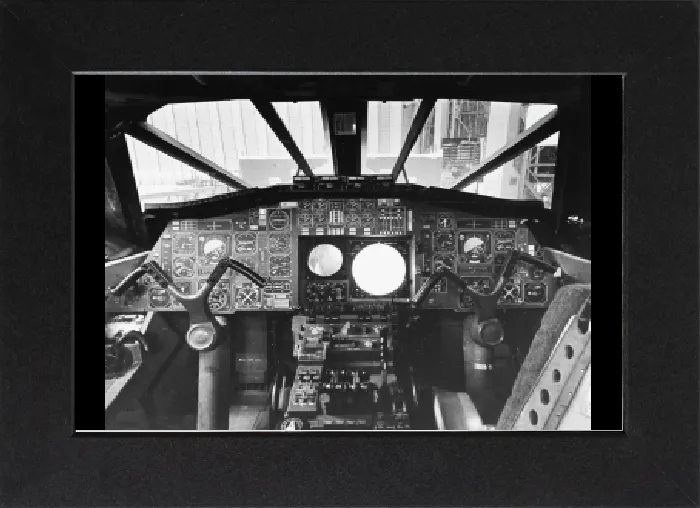 Gerahmter Druck : Konzordes Cockpit Gerahmter Druck : Konzordes Cockpit