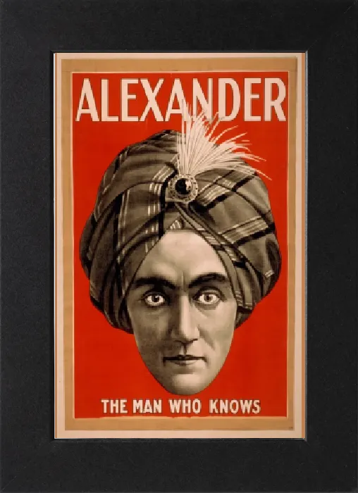 Gerahmter Druck : Der Mann Alexander der Weisheitssage