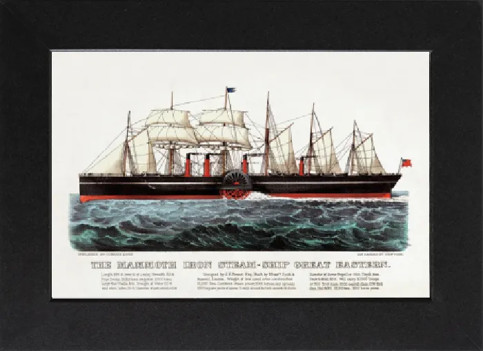 Gerahmter Druck : Die Riesen-Eisen-Dampfschiff Groß-Ostern Gerahmter Druck : Die Riesen-Eisen-Dampfschiff Groß-Ostern