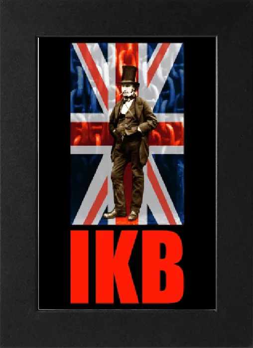 Gerahmter Druck : Ismarbad Königreich Brunel, IKB Union Jack-Flagge -T-Shirt / Posterdruckdesign Gerahmter Druck : Ismarbad Königreich Brunel, IKB Union Jack-Flagge -T-Shirt / Posterdruckdesign