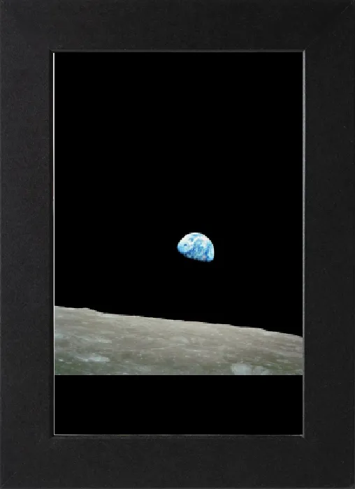 Gerahmter Druck : Erde über Mond, Apollo 8 Gerahmter Druck : Erde über Mond, Apollo 8