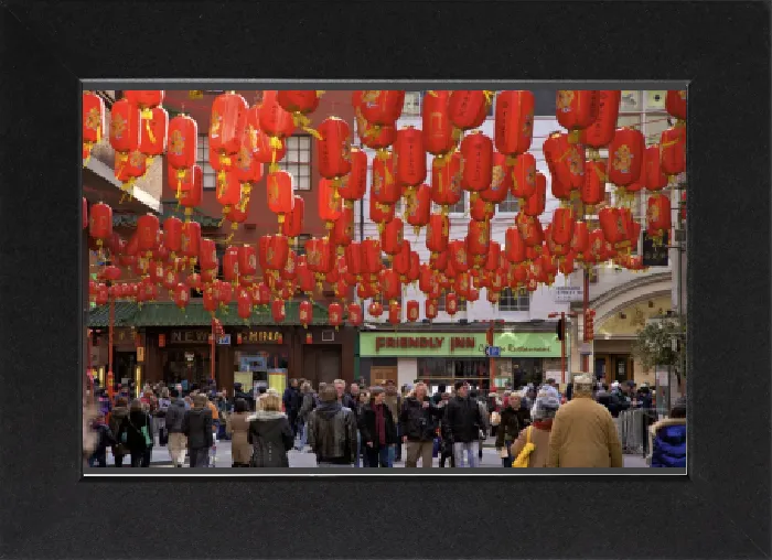 Gerahmter Druck : Chinatown in London im Vereinigten Königreich Gerahmter Druck : Chinatown in London im Vereinigten Königreich