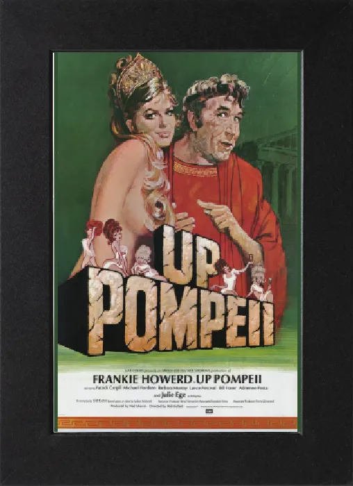 Gerahmter Druck : Ein Poster für das Filmplakat von Up Pompeii (1971)