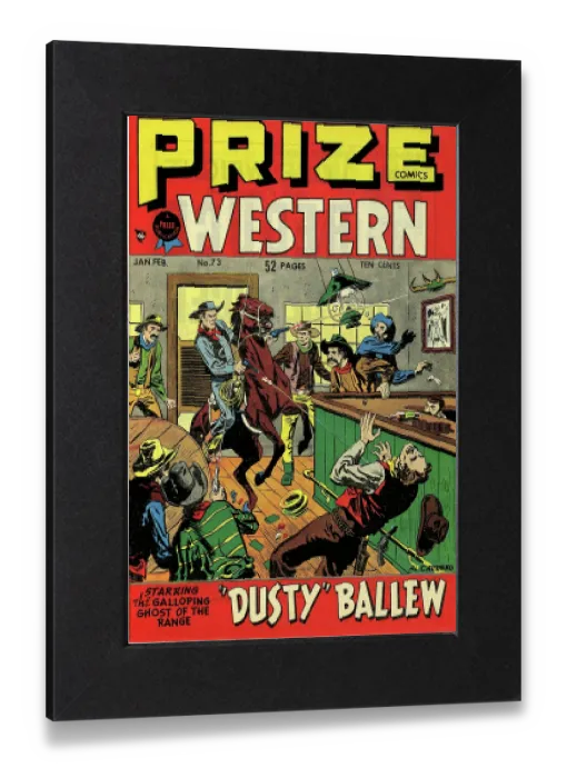 Gerahmter Druck : Preis-Comics-Western #73 (Feature, 1949)