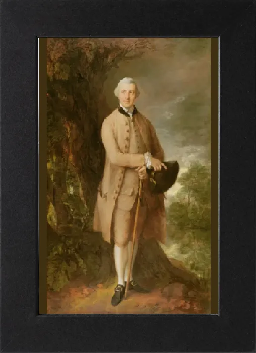 Gerahmter Druck : Wilhelm Johnstone-Pulteney, späterer 5. Baronet, um 1772 (Öl auf Leinwand) Gerahmter Druck : Wilhelm Johnstone-Pulteney, späterer 5. Baronet, um 1772 (Öl auf Leinwand)