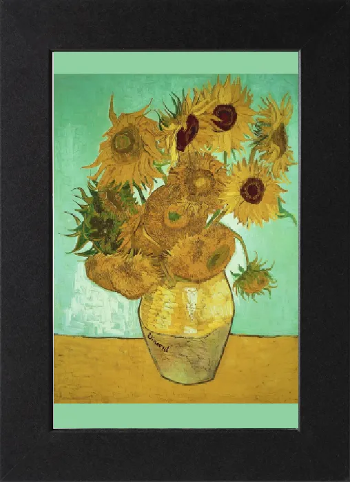 Gerahmter Druck : Sonnenblumen, 1888 (Öl auf Leinwand) Gerahmter Druck : Sonnenblumen, 1888 (Öl auf Leinwand)