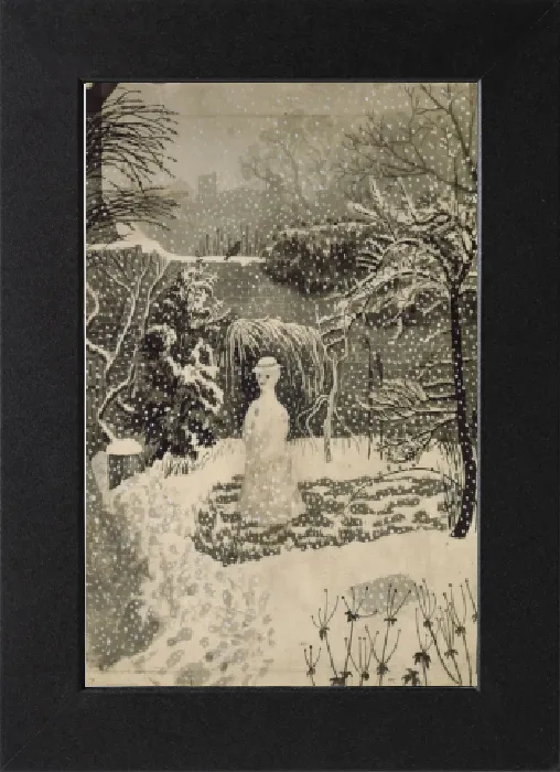 Gerahmter Druck : Schneewitwen (w / c) Gerahmter Druck : Schneewitwen (w / c)