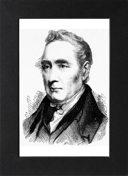 Gerahmter Druck : George Stephenson Gerahmter Druck : George Stephenson