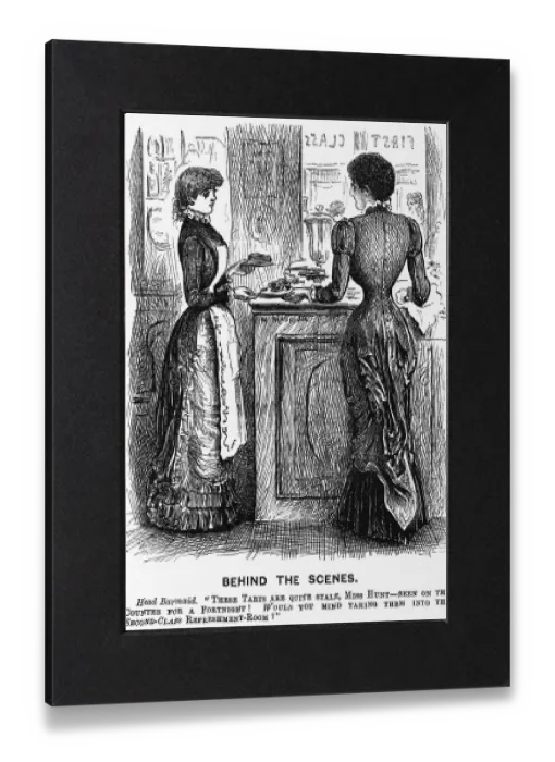 Gerahmter Druck : Hinter den Kulissen, 1881 Gerahmter Druck : Hinter den Kulissen, 1881