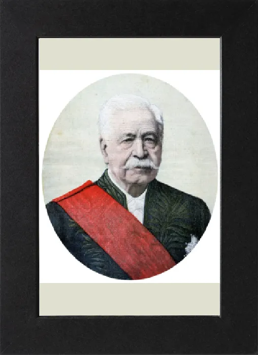 Gerahmter Druck : Ferdinand de Lesseps, französischer Diplomat und Unternehmer, 1894. Künstler: Henri Meyer Gerahmter Druck : Ferdinand de Lesseps, französischer Diplomat und Unternehmer, 1894. Künstler: Henri Meyer