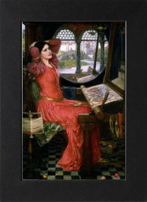 Gerahmter Druck : Ich bin halb krank von Schatten, 1913 (Künstler: John William Waterhouse) Gerahmter Druck : Ich bin halb krank von Schatten, 1913 (Künstler: John William Waterhouse)