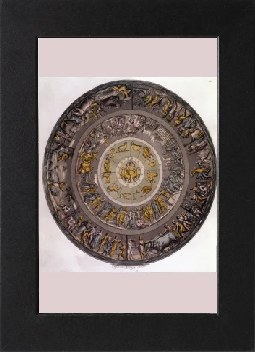 Gerahmter Druck : Schild des Achilleus im Zentrum der Sternkonstellation Gerahmter Druck : Schild des Achilleus im Zentrum der Sternkonstellation