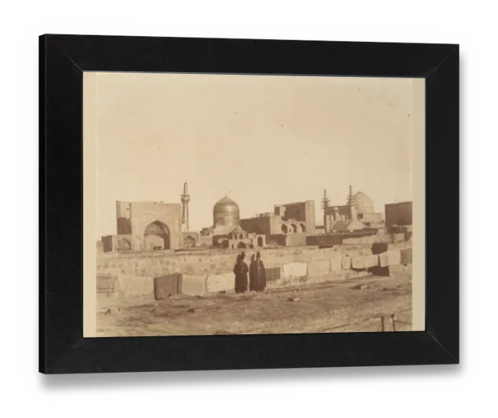 Gerahmter Druck : Ein allgemeiner Blick auf das MESHED vom Dach eines Bads, um 1850er Jahren Gerahmter Druck : Ein allgemeiner Blick auf das MESHED vom Dach eines Bads, um 1850er Jahren