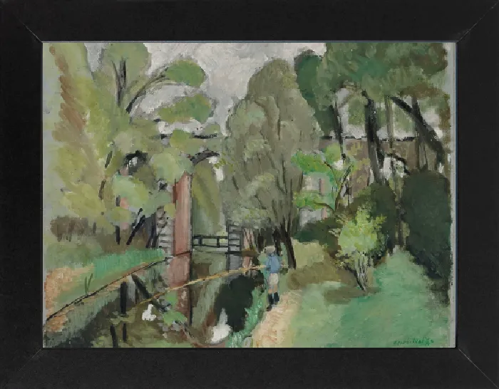 Gerahmter Druck : Der kleine Fischer, Maintenon, 1918. Künstler: Matisse, Henri (1869-1954) Gerahmter Druck : Der kleine Fischer, Maintenon, 1918. Künstler: Matisse, Henri (1869-1954)