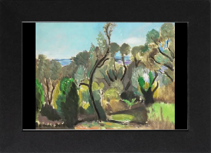 Gerahmter Druck : Landschaft um Nizza, c1918. Künstler: Matisse, Henri (1869-1954) Gerahmter Druck : Landschaft um Nizza, c1918. Künstler: Matisse, Henri (1869-1954)