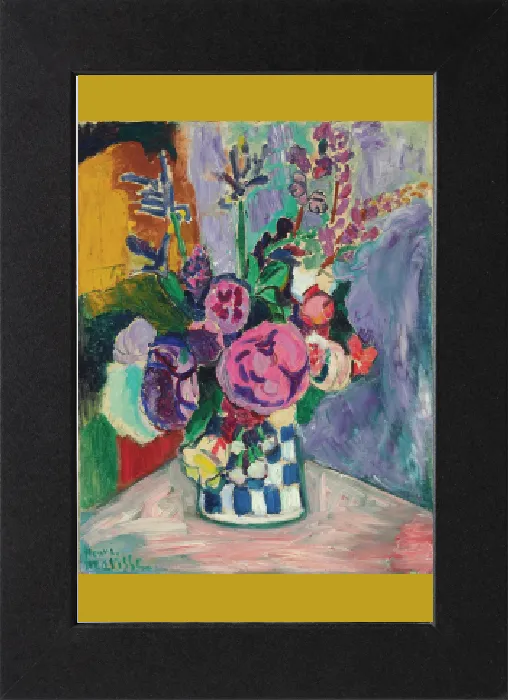 Gerahmter Druck : Die Paeonien, 1907. Schöpfer: Matisse, Henri (1869-1954)