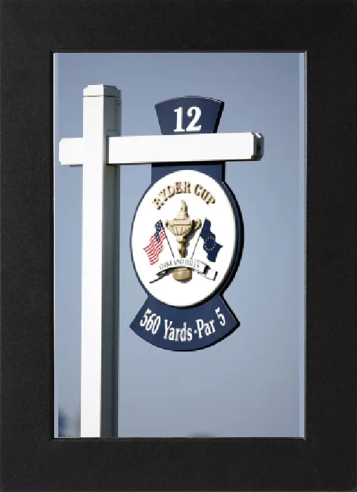 Gerahmter Druck : Bergen-Hügelloch-Schild Gerahmter Druck : Bergen-Hügelloch-Schild