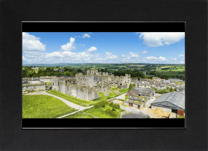 Gerahmter Druck : Middleham Castle aus der Vogelperspektive, Middleham. Gerahmter Druck : Middleham Castle aus der Vogelperspektive, Middleham.