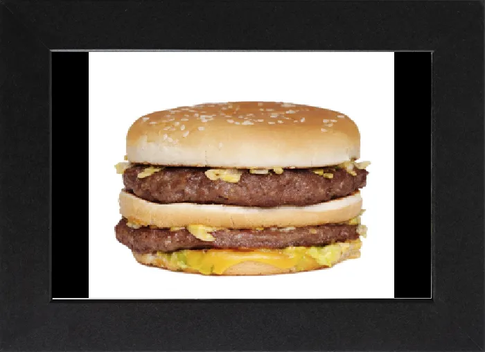 Gerahmter Druck : Burger Gerahmter Druck : Burger