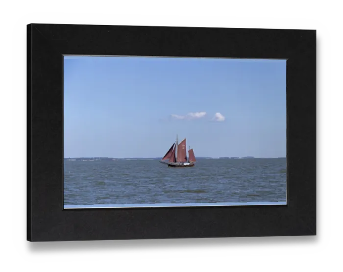 Gerahmter Druck : Seebotasport-Regatta, Wustrow, Saaler Bodden Gerahmter Druck : Seebotasport-Regatta, Wustrow, Saaler Bodden