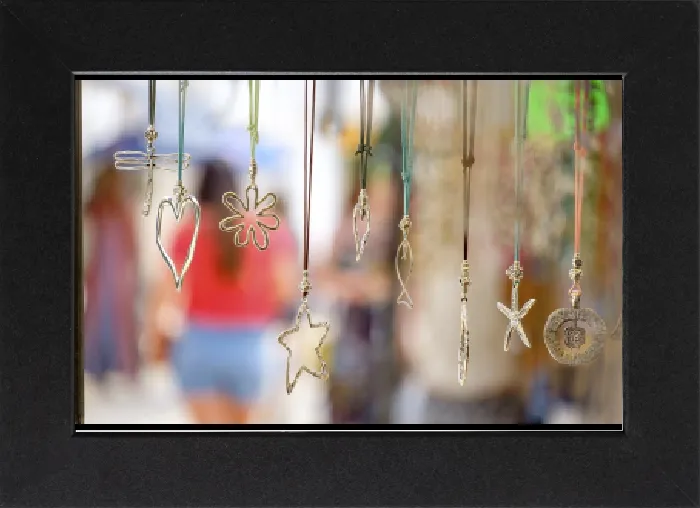 Gerahmter Druck : Straßenkunstschmuck, Sant Francesc Xavier Gerahmter Druck : Straßenkunstschmuck, Sant Francesc Xavier
