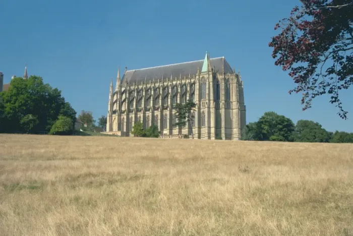 Gerahmter Druck : Die Kapelle, Lancing-Kollegium Gerahmter Druck : Die Kapelle, Lancing-Kollegium