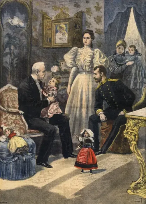 Gerahmter Druck : 1897 / Faure und Tsar Gerahmter Druck : 1897 / Faure und Tsar