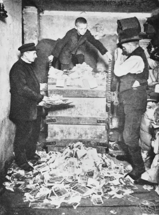 Gerahmter Druck : Deutsche Inflationskrise 1923 Gerahmter Druck : Deutsche Inflationskrise 1923