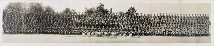 Gerahmter Druck : Zweite Bataillon Leinstergeschützregiment Gerahmter Druck : Zweite Bataillon Leinstergeschützregiment