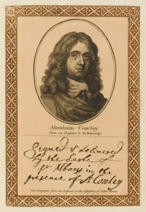 Gerahmter Druck : Abrahams Cowley Gerahmter Druck : Abrahams Cowley