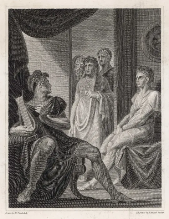 Gerahmter Druck : Achilleus und Delegierte Gerahmter Druck : Achilleus und Delegierte