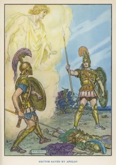 Gerahmter Druck : Hektor und Achilleus Gerahmter Druck : Hektor und Achilleus