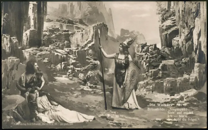 Gerahmter Druck : Akt II in Bayreuth 1908 Gerahmter Druck : Akt II in Bayreuth 1908
