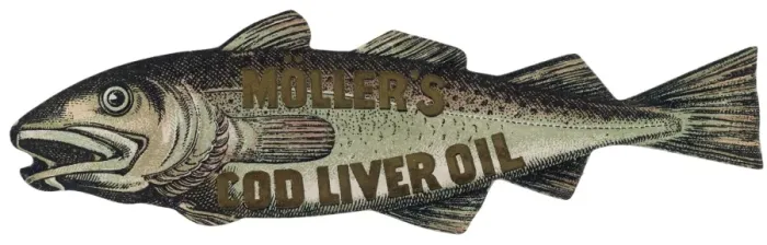 Gerahmter Druck : Codliverölwerbung