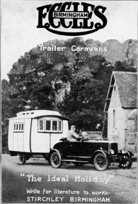 Gerahmter Druck : Anzeige für den Eccles Caravan Gerahmter Druck : Anzeige für den Eccles Caravan