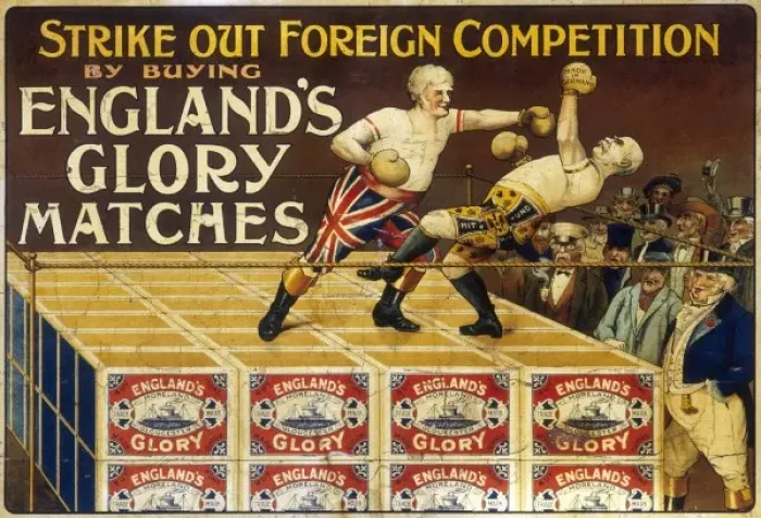 Gerahmter Druck : Plakat für die Glanzzeit von England Gerahmter Druck : Plakat für die Glanzzeit von England