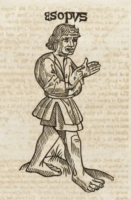 Gerahmter Druck : Aesop von Caxton Gerahmter Druck : Aesop von Caxton