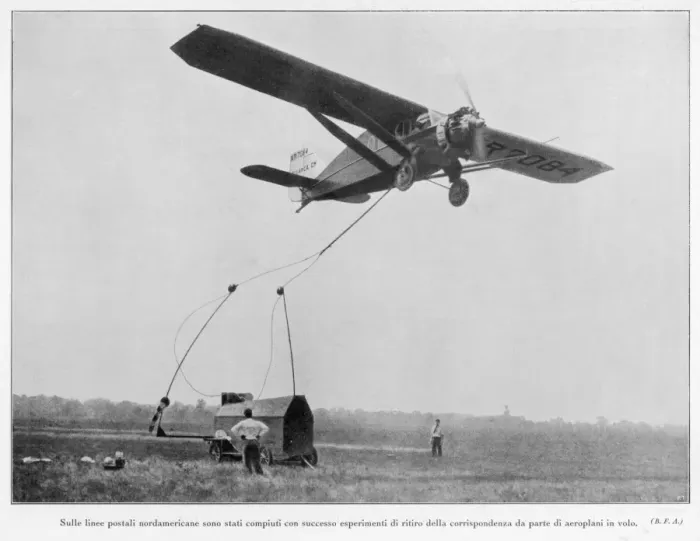 Gerahmter Druck : Postflugprojekt 1930 Gerahmter Druck : Postflugprojekt 1930